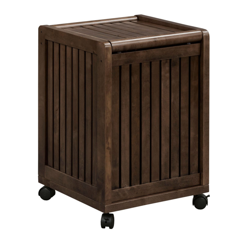 Panier à linge avec couvercle Hales, Marron foncé