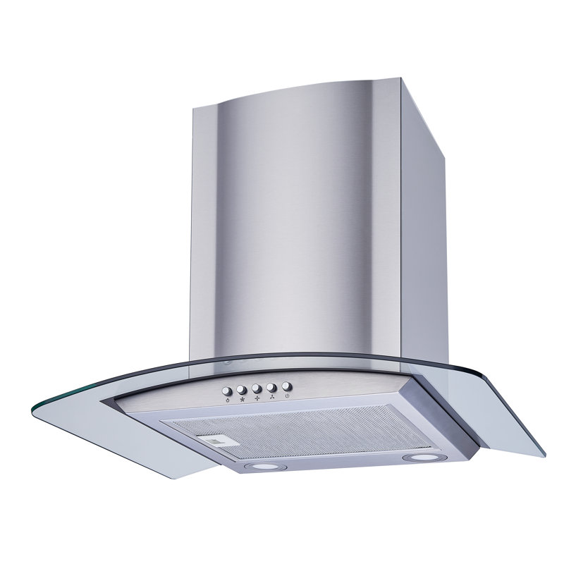 W101C Series 30" 300 CFM Convertible Wall Mount Range Hood With Filter Included, Stainless Steel