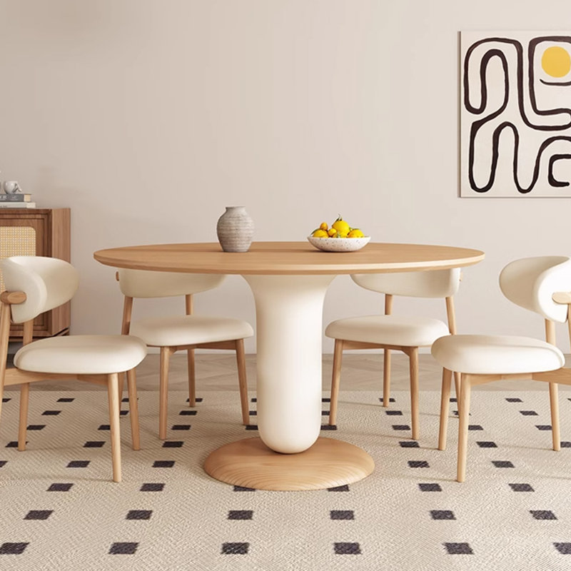 Ensemble repas rond, H 29,52 po x L 47,24 po x l 47,24 po