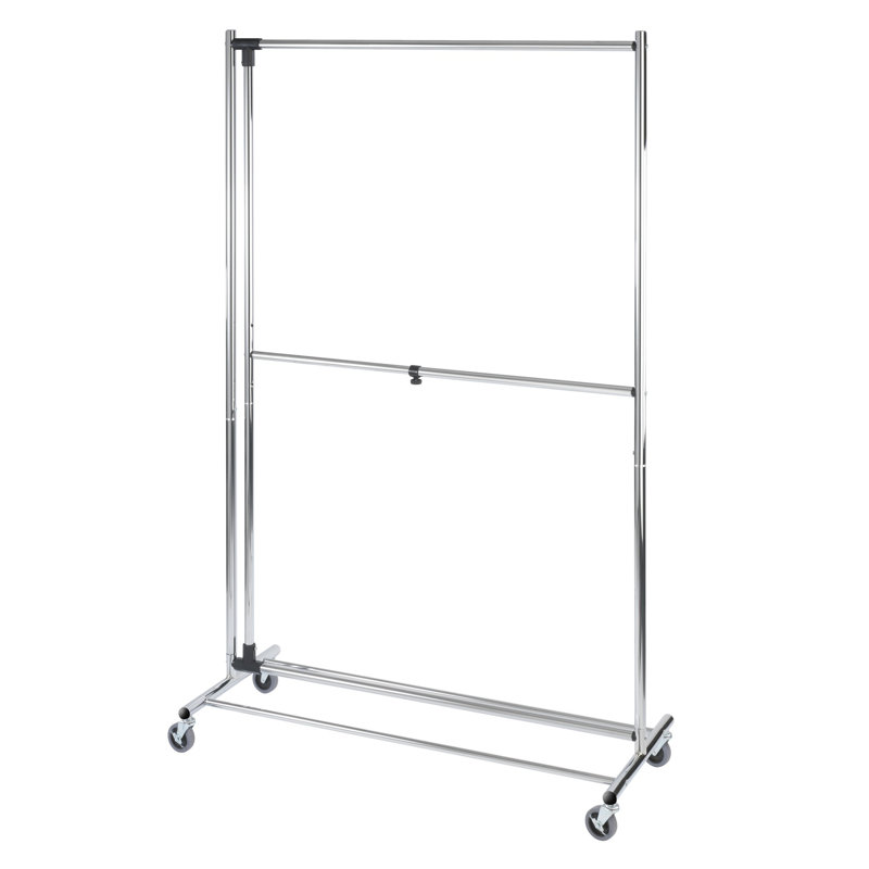 116cm Rolling Clothing Rack
