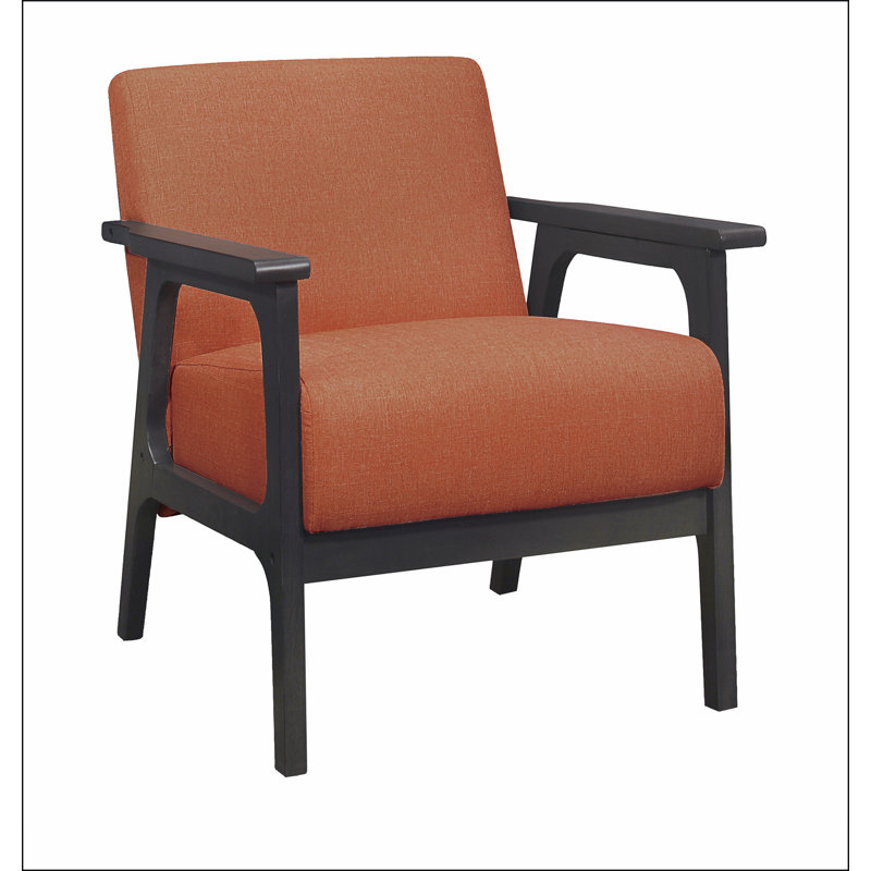 Fauteuil orange Tadcaster avec 4 pieds, Orange