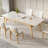 Nordic minimalist rectangular dining table set-104041806