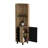 Audra Corner Bar Cabinet Six Built-in Wine Rack, Two Shelves, Four Shelves With Door Macadamia / -67844509