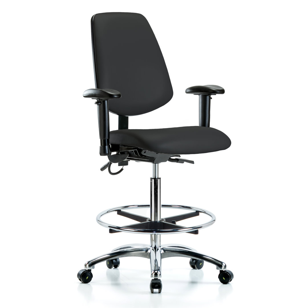 Eli Ergonomic Drafting Chair Symple Stuff Upholstery 