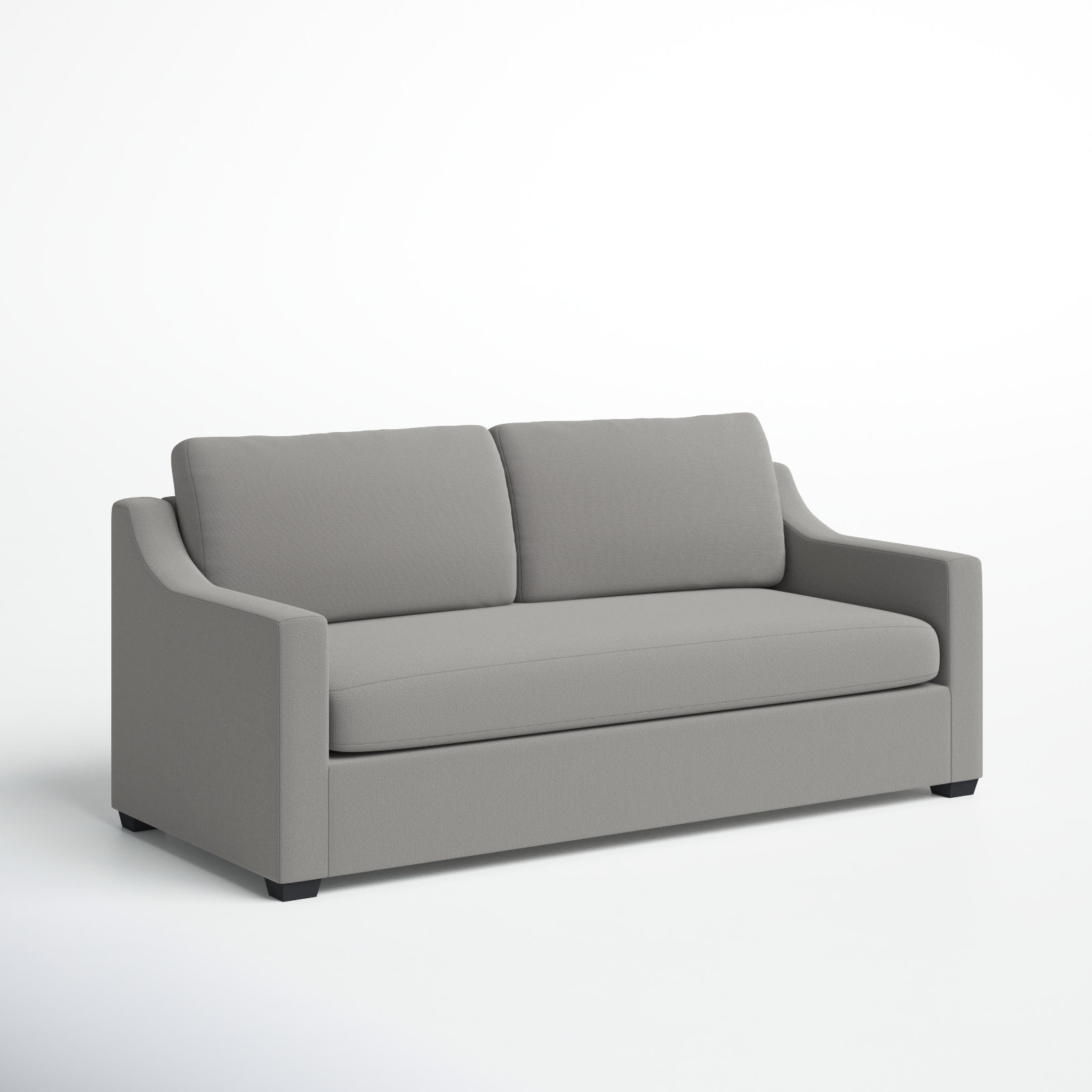 Cranbrook 88'' Upholstered Sofa, Bayou Light Gray Canvas