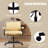 Cross-Legged Teddy  Office Chair With Flip up Armrest &Wide Seat，Ergonomic Fabric Home Office Chair -645316520