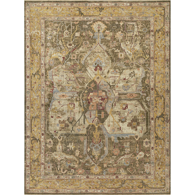 Area Rug, Rectangle 10' x 14', Green