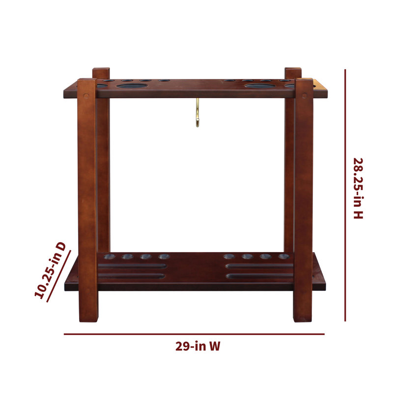 Meuble de rangement pour accessoires de billard, Noyer antique