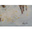 Hand -painted acrylic painting of polo game