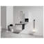 Meuble-lavabo mural 24 po avec lavabo en céramique et armoire d'appoint 24 po noir ou blanc