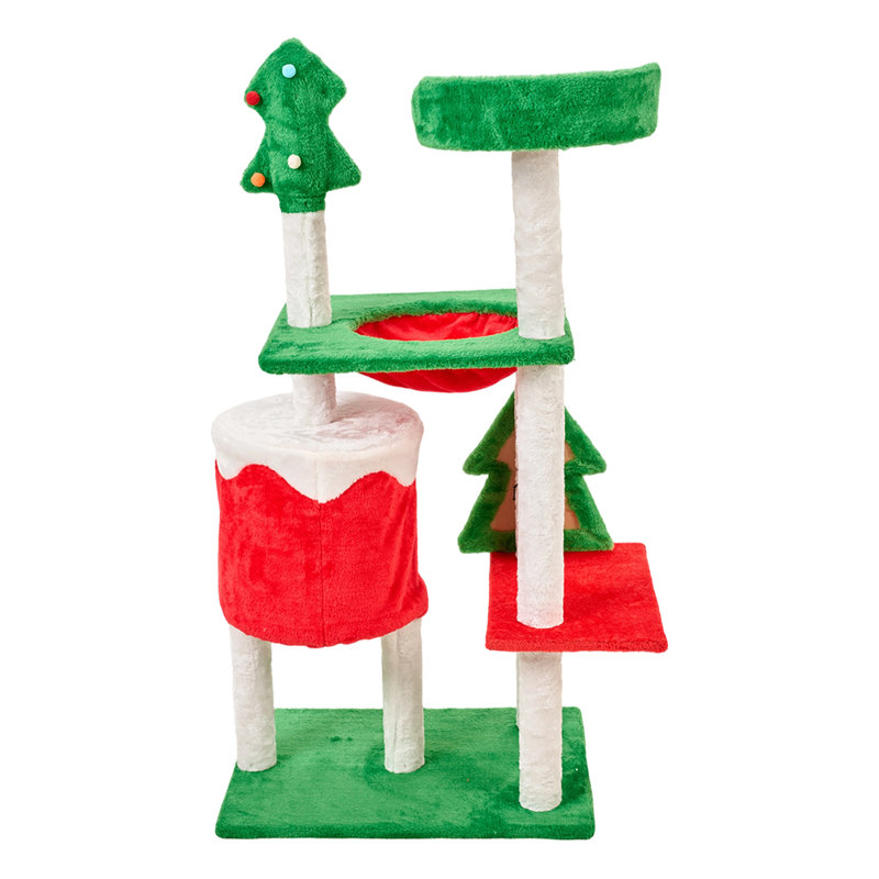 Cat Tree / Condo, 113cm H x 55cm W x 40cm D, Green