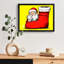 Fantaisie de Noël rétro encadrée noire - Mini art mural de père Noël, impressions de style rétro-910255418