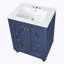 Meuble-lavabo moderne 24 po avec motif elliptique orné et charnières à fermeture douce-783065542