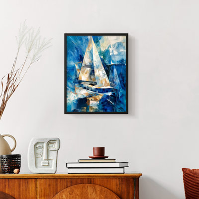 NAUTICAL Series CLxxxi III - Impression encadrée de qualité supérieure - Prêt à être accroché - Aucun clou requis