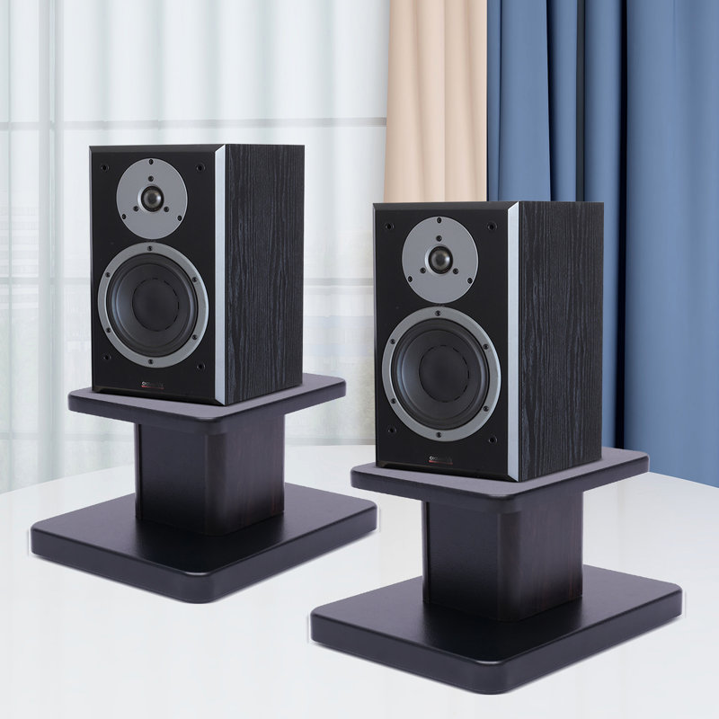 6'' Fixed Height Speaker Stand, Dark Brown