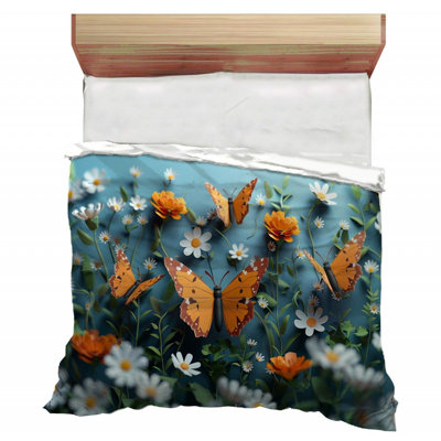 Trendy Floral Plush Bedding