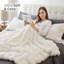 Jeté en fausse fourrure pour canapé - molleton moelleux blanc crème, couverture moelleuse moelleuse pour canapé et lit, jeté 50 po x 60 po-116234580-116234582