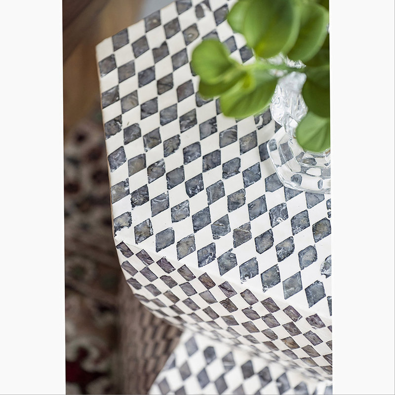 Table de bout hexagonale, table d'appoint d'appoint