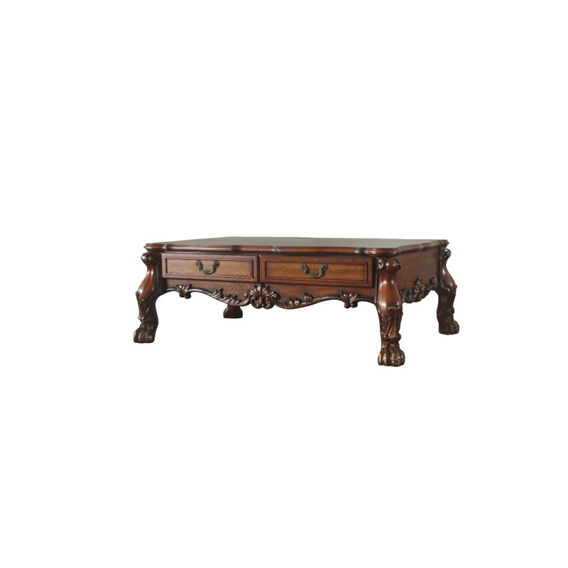 Ensemble de tables basses 3 pièces Abimael, Chêne cerise