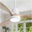 Ventilateur de plafond moderne 48 pouces avec 3 lumières