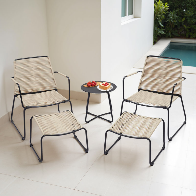 5-Piece Outdoor Wicker Furniture Set
