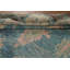 Tapis bleu teint à la main Oushak 7 x 10