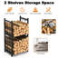 Amedio 44cm W Metal Log Rack