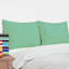 Taies d'oreiller de lit, 1800 taies d'oreiller en microfibre brossée avec fermeture à enveloppe - NTBAY-850268727-858366369