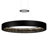 42-Inch Matte Black LED Chandelier – Oversized Modern Minimalist Dimmable Ceiling Light Fixture-1134243981-1172416448