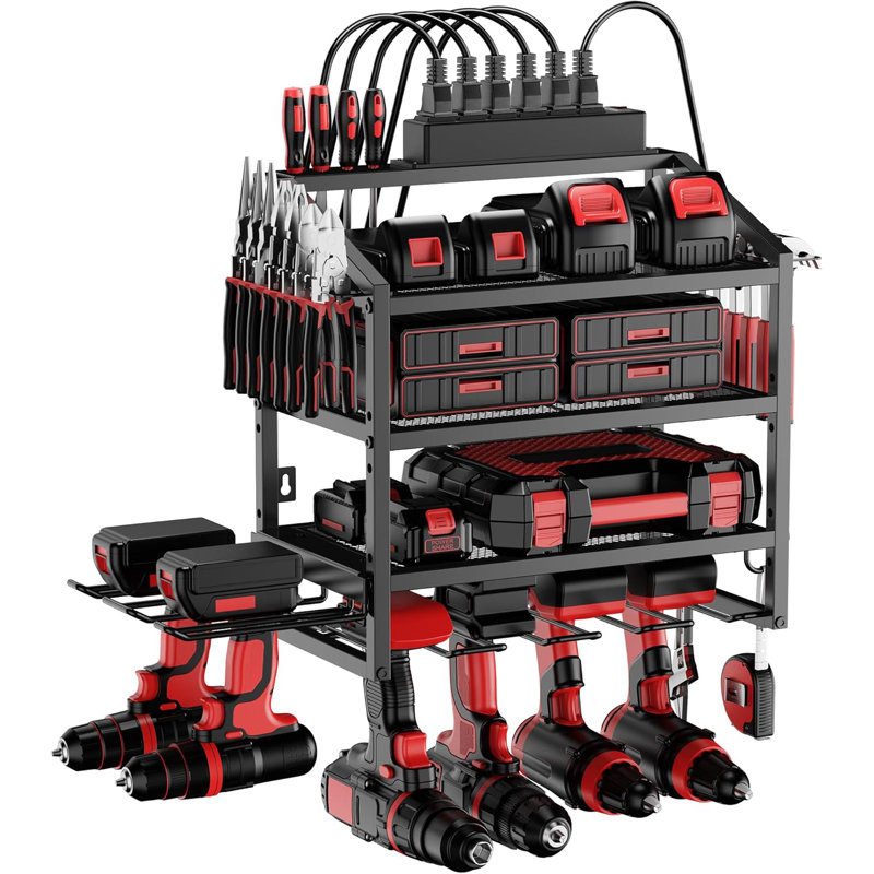 Wall Mounted Installation Of Electric Tool Storage Container