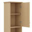 Armoire de salle de bain autoportante de 67,7 pouces de hauteur au design américain classique, avec 1 porte avec tablette réglable, 3 tiroirs, rangement ouvert et aménagement peu encombrant