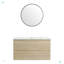 Meuble-lavabo mural 36 po avec lavabo en céramique-100166275