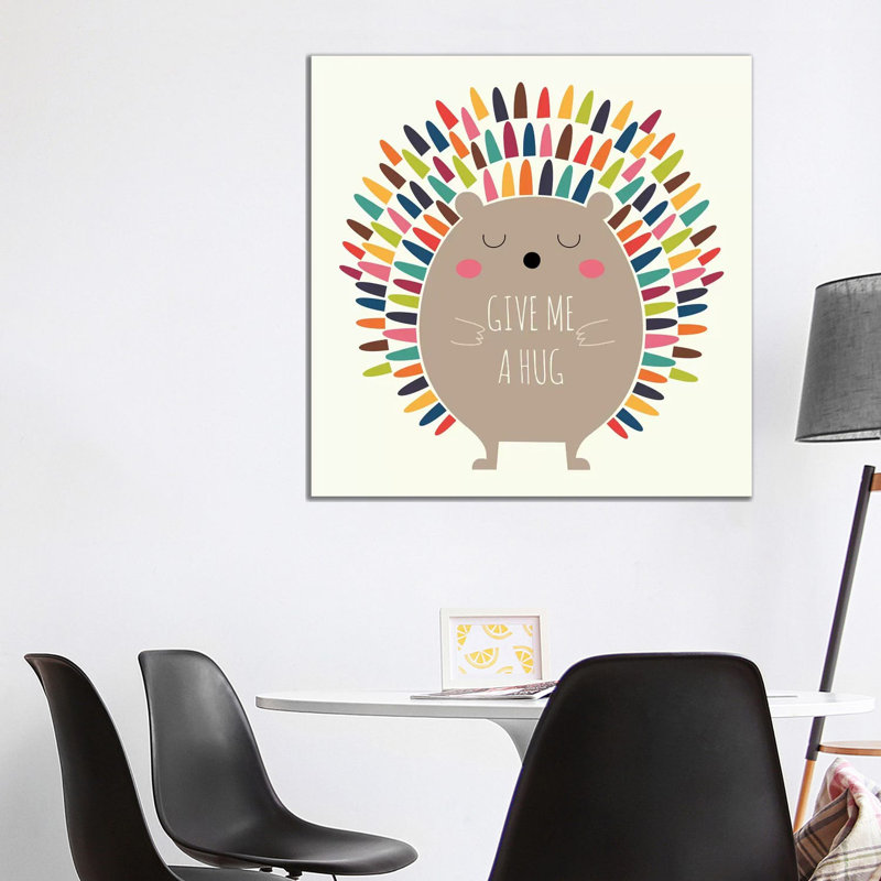 Give Me A Hug by Andy Westface - Wrapped Canvas Print, 93.98 cm H x 93.98 cm W x 1.91 cm D