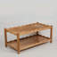 Table de centre rectangulaire avec rangement ouvert