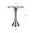 Aunna Steel Top End Table-1318726283