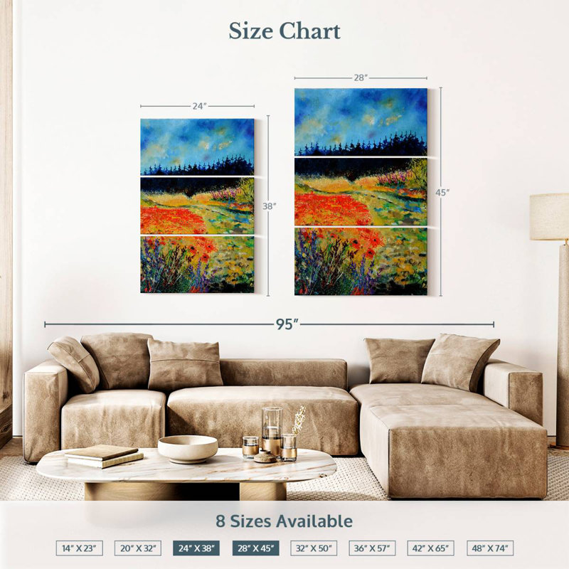 Summer Colors Of Tuscany, H 38 po x l 24 po