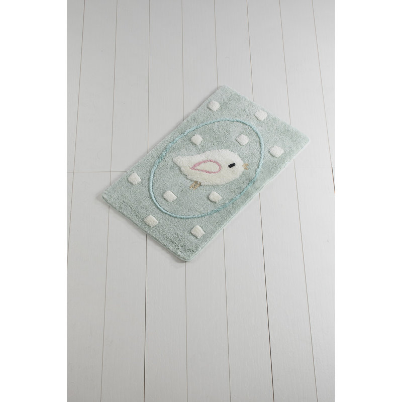 Tapis pour salle de bain Harti, Bleu