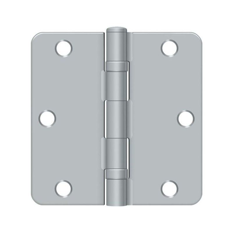 64'' x 64'' Steel Surface Mount Hinge, Brushed Chrome