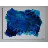 Depth Of Blue Painting by Cynthia White