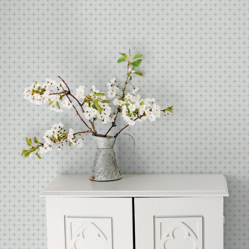Bryanna 10.05m x 53cm Matte Wallpaper Roll, Blue