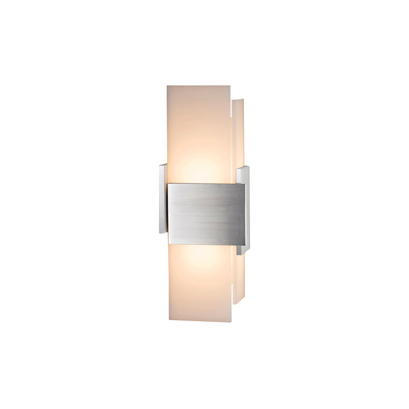 1 - Light LED Flush Mounted Sconce, Brushed Aluminum, 3500K (Cool)