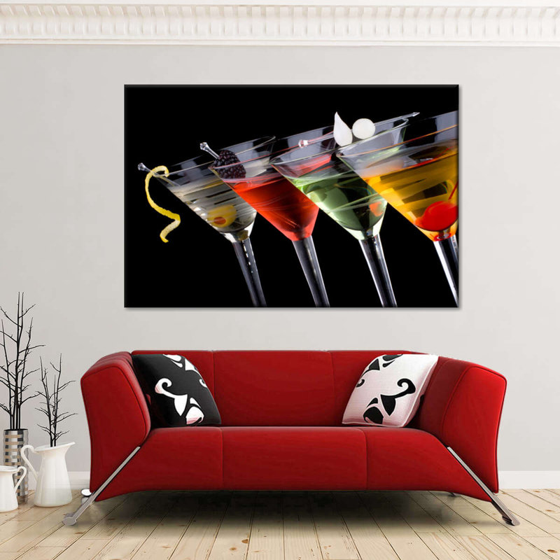 Impression sur toile Martini Fusion Cocktail, L 26 po x H 39 po