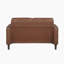 Ussery 54" Modern Loveseat with Faux Leather, Pocket Coils, Faux Wood Feet-105864614