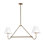 Polly 11" 2-Light Linen Linear Chandelier