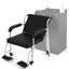 Fauteuil de shampooing et de salon 2-en-1 avec roulettes verrouillables