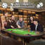Table de poker ovale avec pieds pliables, table de poker Texas Holdem Blackjack avec support, table de jeu de casino pour 10 joueurs