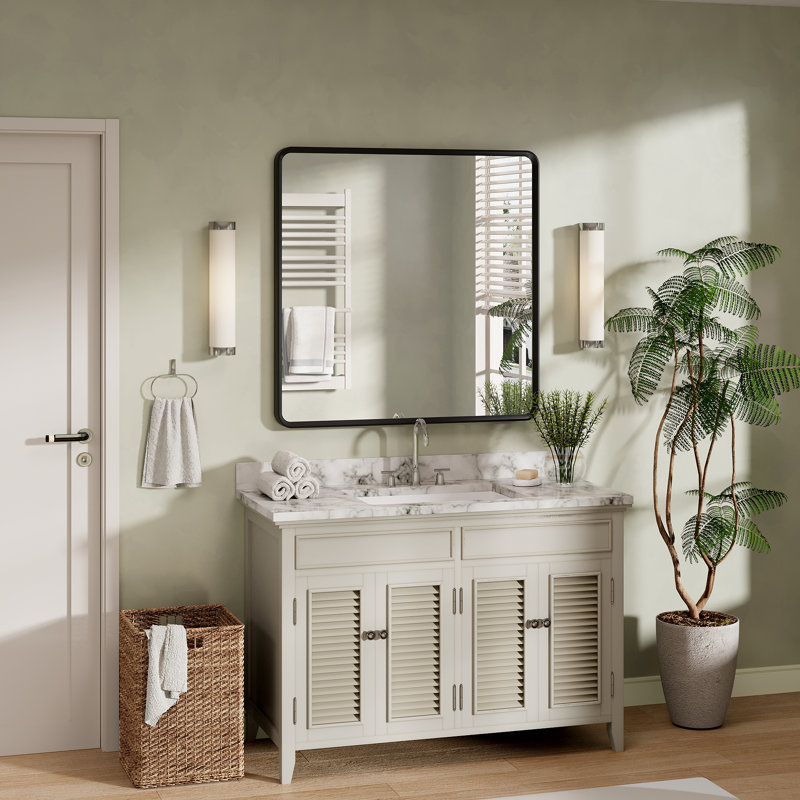 Miroir de meuble-lavabo mural Molly, 36 po x 36 po