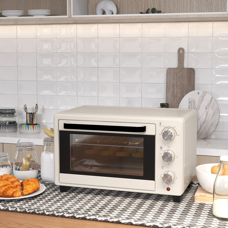 HOMCOM Toaster Oven, Cream