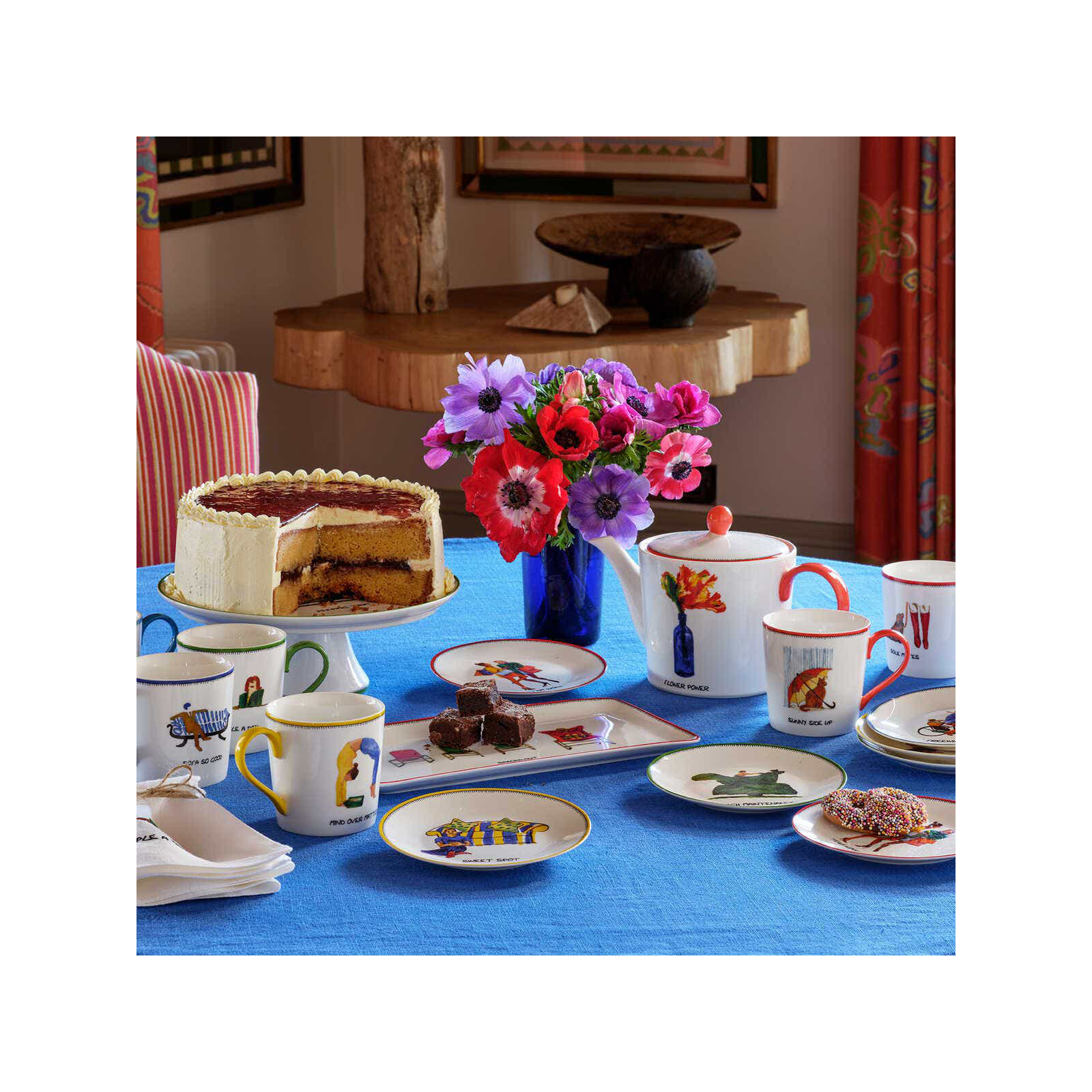 6" Tidbit Plates, Set of 4