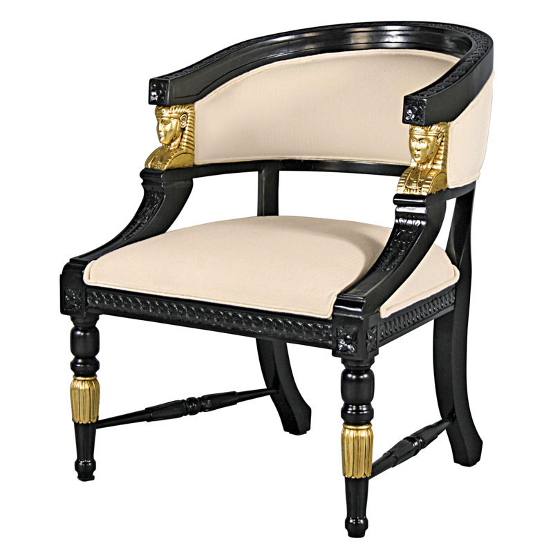 Fauteuil demi-tonneau Egyptian Revival